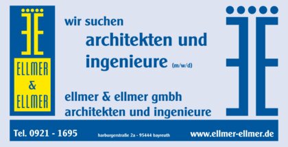 Stellenangebot Ellmer & Ellmer - Architekten und Ingenieure - Bayreuth